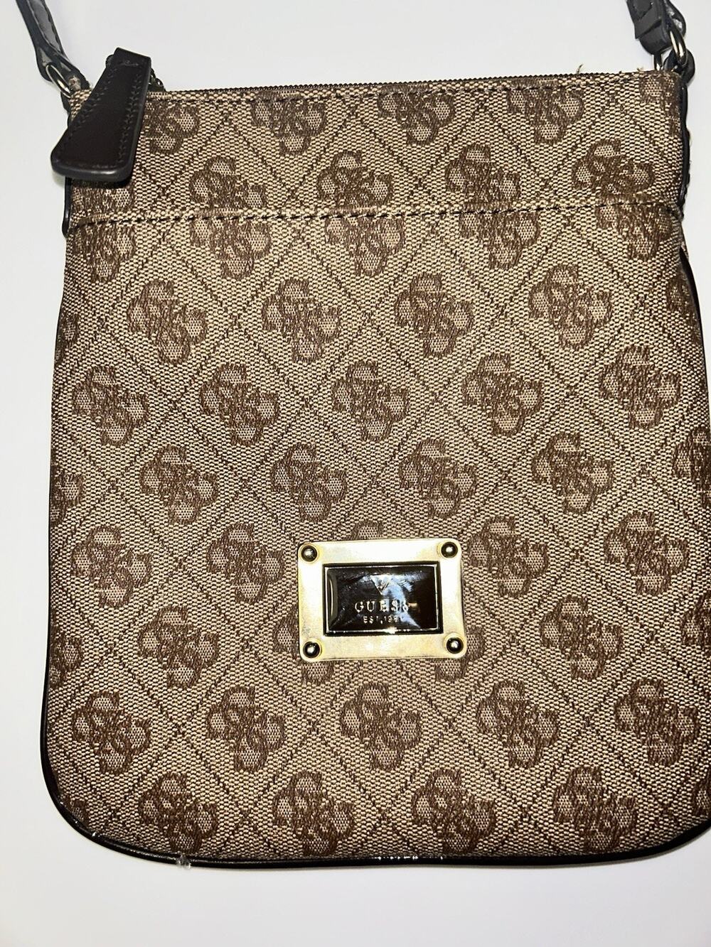 Guess Skya Mini Monogram Crossbody Vintage Women's Bag